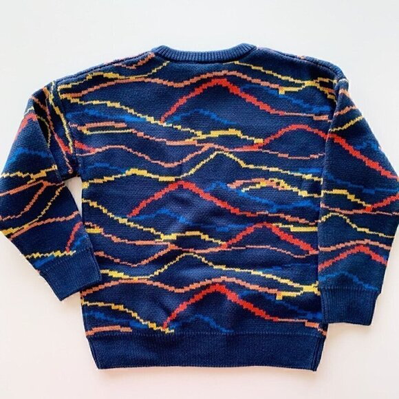 NEW Hanna Andersson Boy Art Intarsia Cascades Sweater 6-7 Years 120 Cm - Picture 4 of 8